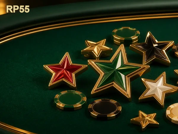 Pilihan game dan fitur hiburan online pada lobi Rp55